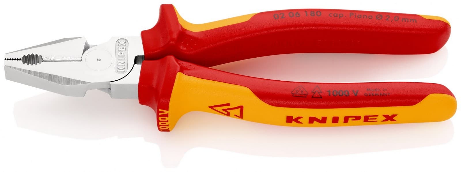 Knipex kombinovana klešta izolovana 1000V VDE 180mm 02 06 180