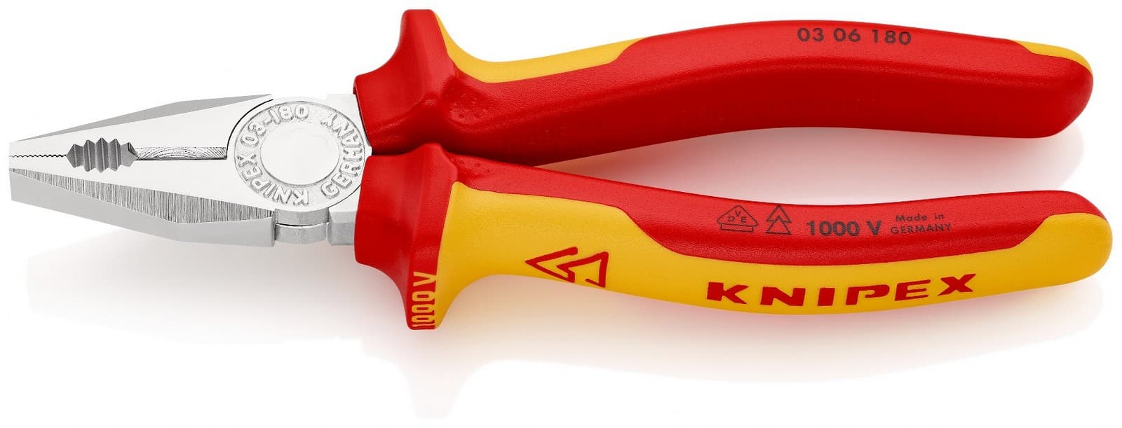 Knipex klešta kombinovana izolovana 1000V VDE 180mm 03 06 180