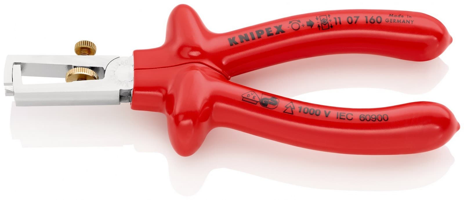 Knipex klešta za skidanje izolacije izolovana 160mm 11 07 160