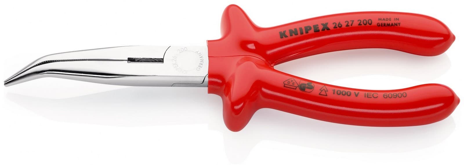Knipex klešta špic kriva izolovana 200mm 26 27 200