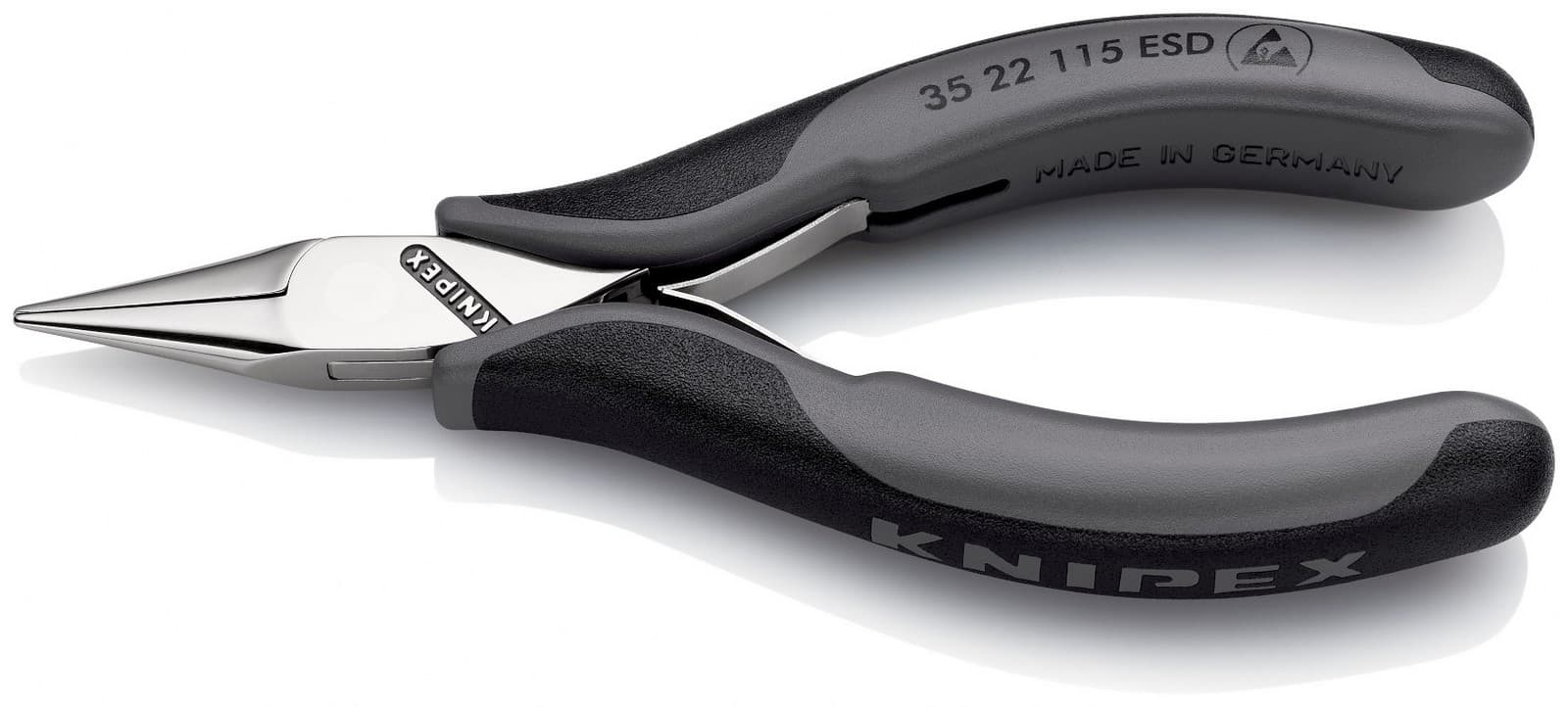 Knipex 35 22 115 ESD Elektroničarska klešta za hvatanje ESD 115 mm 