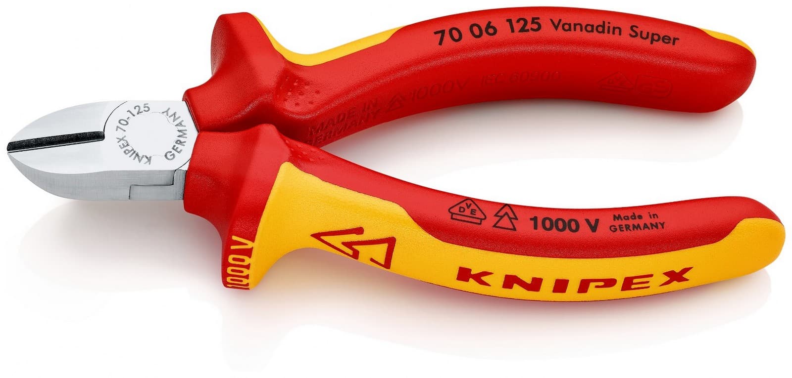 Knipex kose sečice izolovane 1000V VDE 125mm 70 06 125