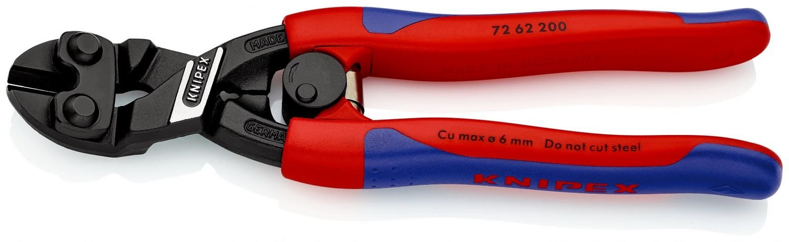 Knipex snažne sečice za meke metale i plastiku savijene 200mm 72 62 200