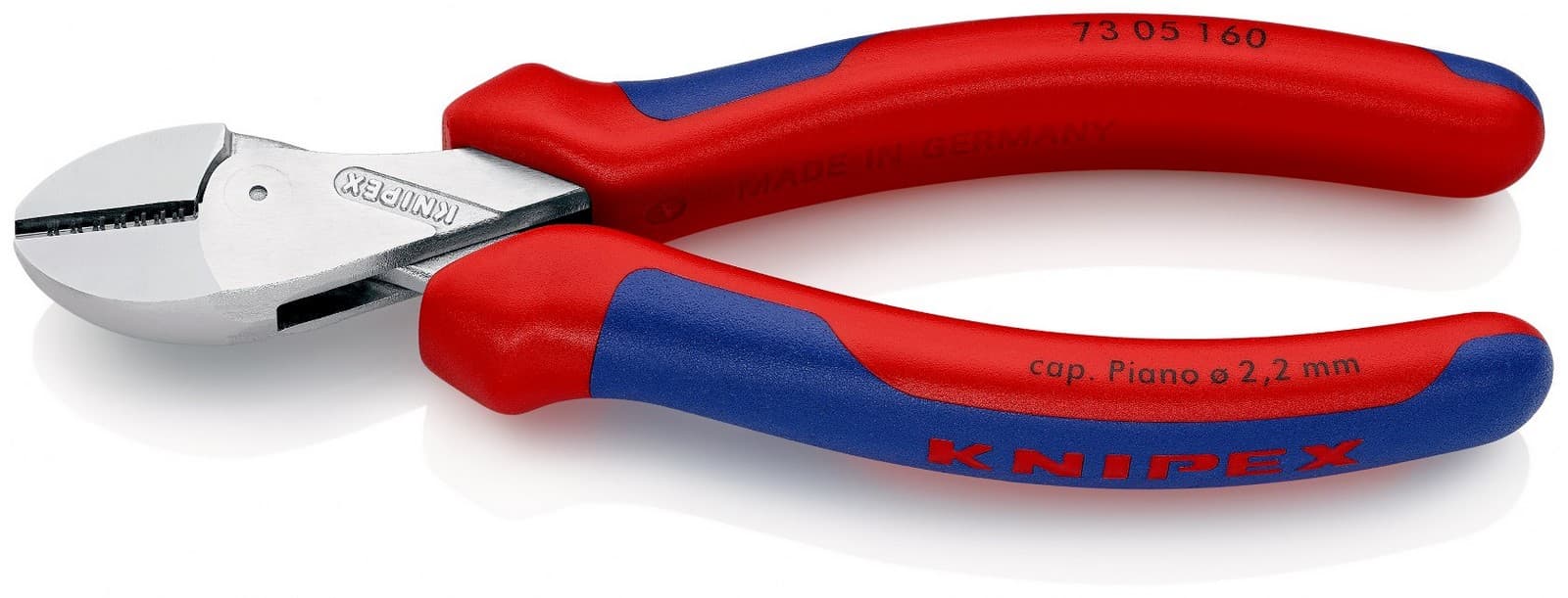 Knipex 73 05 160 SB X-Cut® Kompaktne Bočne sečice hromirane 160 mm 