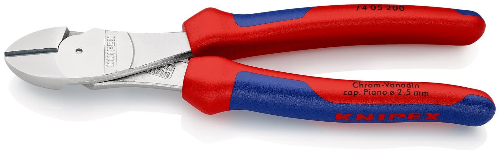 Knipex 74 05 200 SB Bočne sečice ojačane hromirana 200 mm 
