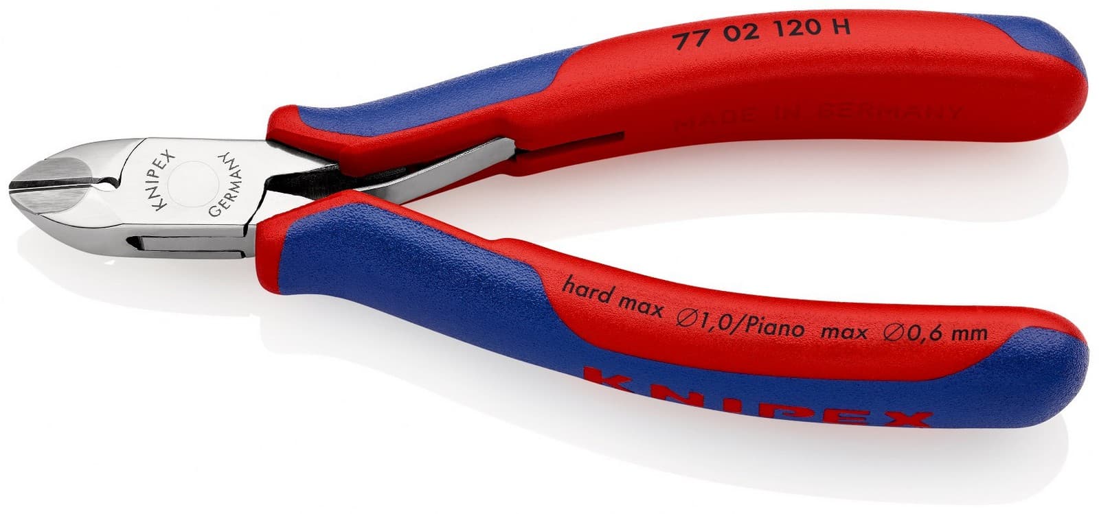 Knipex kose sečice za elektroniku s umetnutom oštricom od tvrdog metala 120mm 77 02 120 H