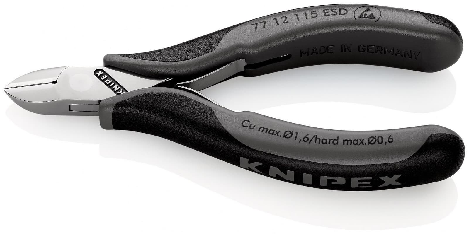 Knipex 77 12 115 ESD Elektroničarska klešta za bočno sečenje ESD 115 mm 