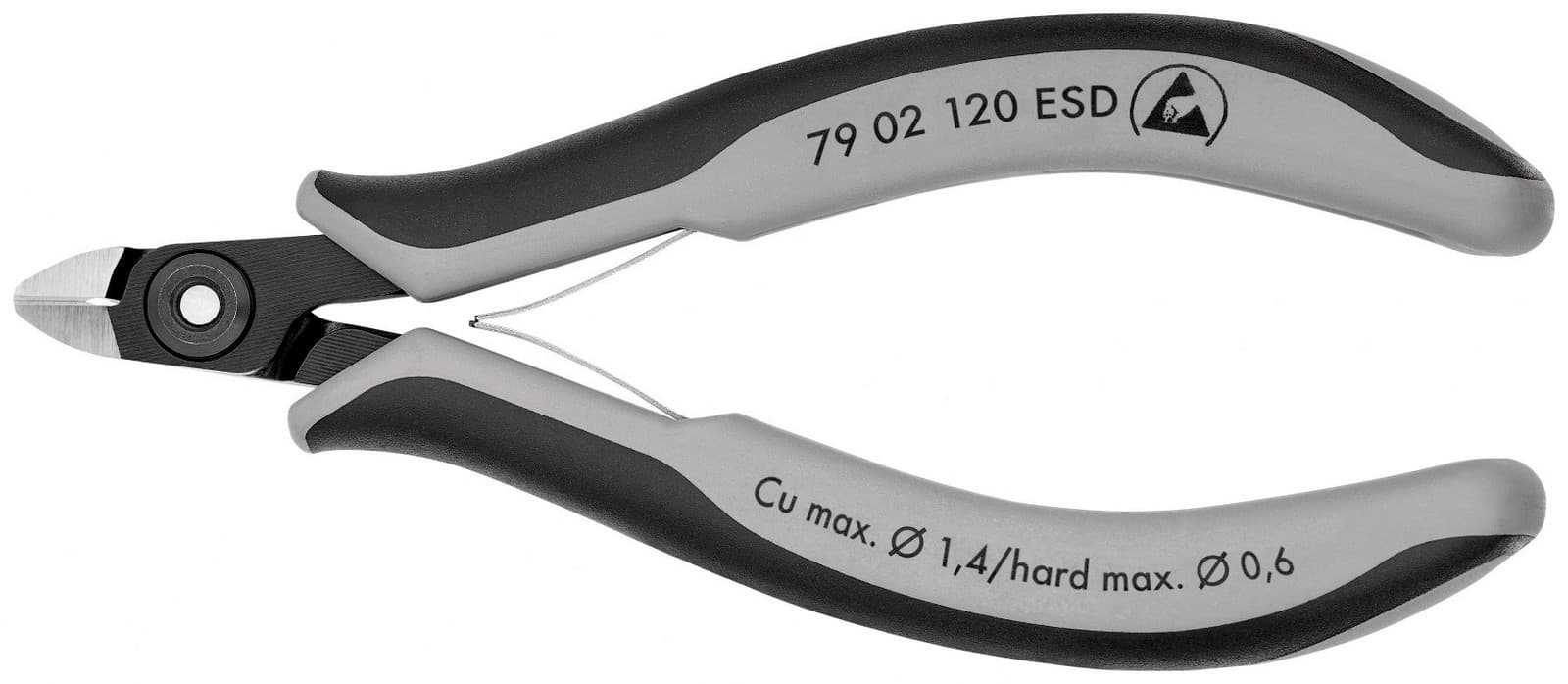 Knipex precizne kose sečice za elektroniku ESD 120mm 79 02 120 ESD