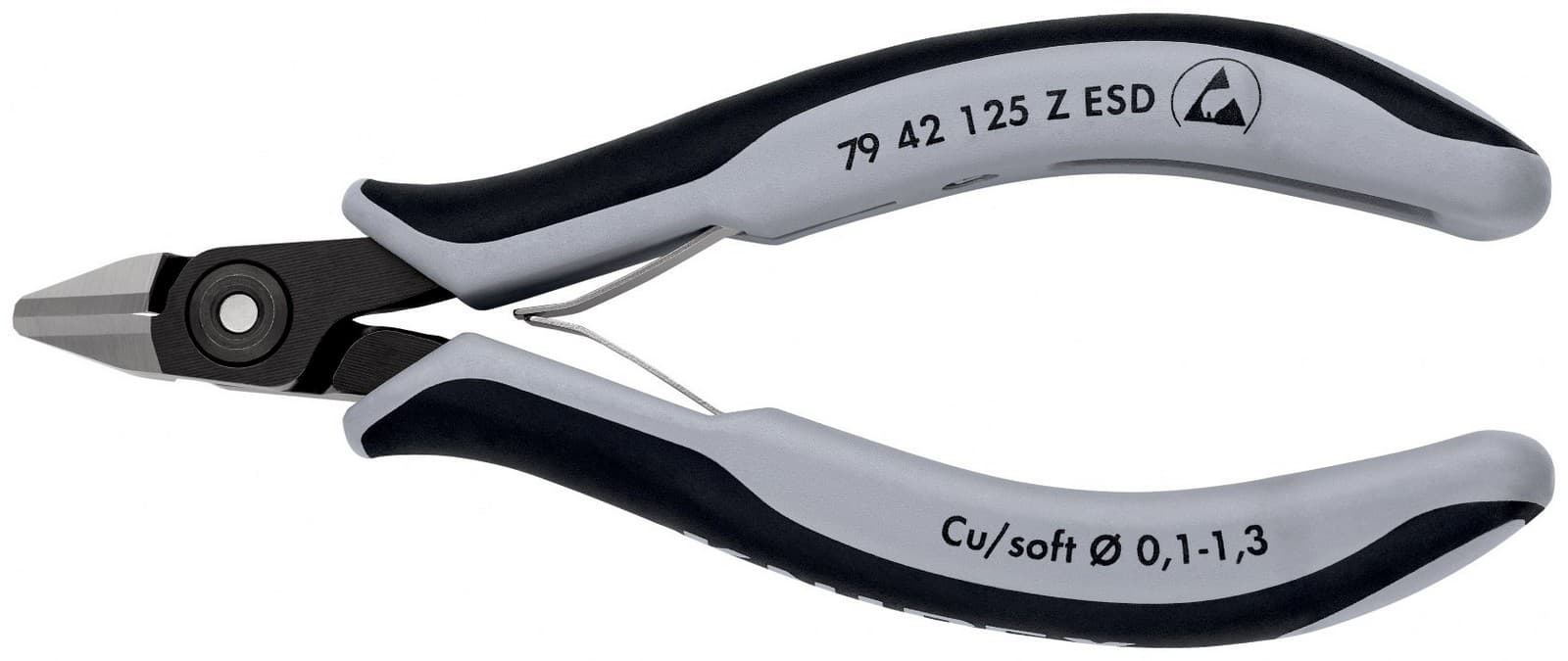 Knipex precizne kose sečice za elektroniku ESD 125mm 79 42 125 Z ESD