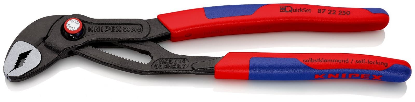 Knipex papagaj - cevna klešta Cobra® QuickSet 2 87 22 250