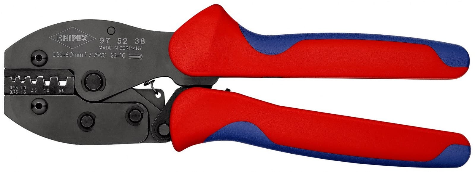 Knipex krimp klešta PreciForce® za izolovane i neizolovane hilzne 97 52 38