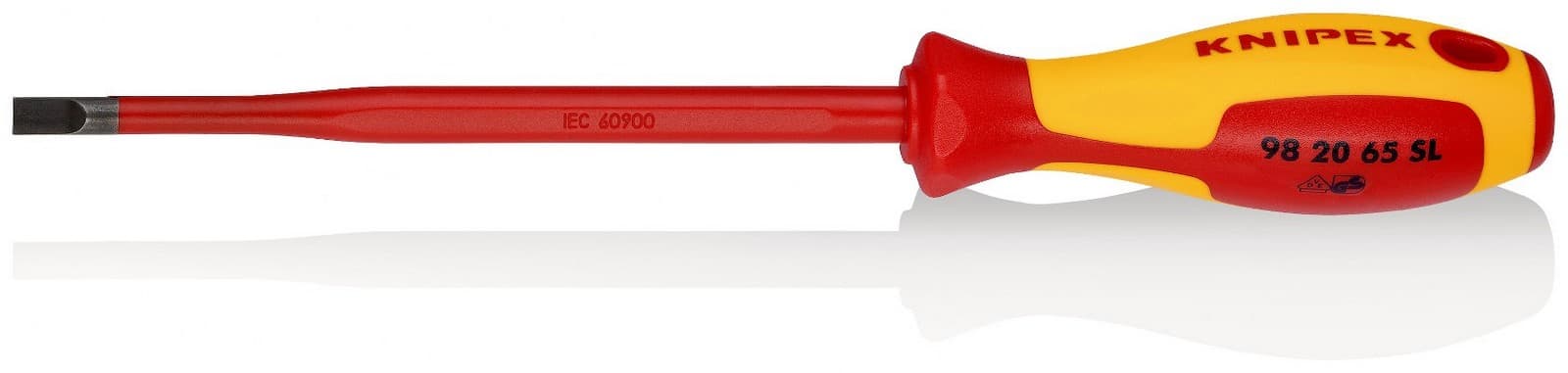 Knipex odvijač Slim ravni 1000V VDE 6,5mm 98 20 65 SL