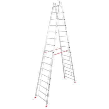 Krause Stabilo sigurnosne obostrane merdevine 2x16 gazišta 801746
