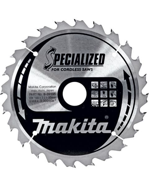 Makita List za testeru od tvrdog metala, sa 24 zubaca B-09195