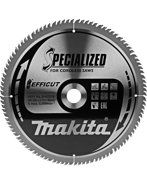 Makita List za testeru od tvrdog metala EFFICUT B-67278