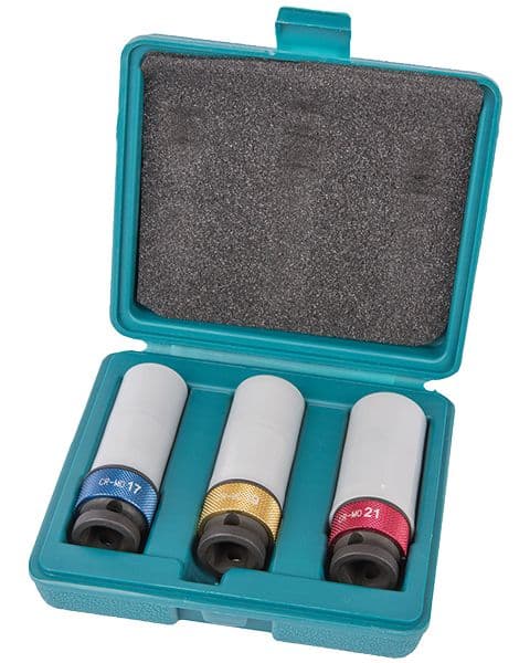 Makita 3-delni set 1/2" Cr-Mo udarnih nasadnih ključeva P-90560