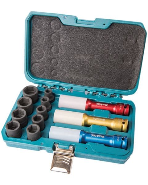 Makita 12-delni set 1/2" Cr-Mo udarnih nasadnih ključeva P-90576