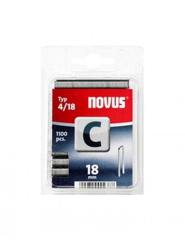 Novus Klamerice Tip C 4/18 18mm 1100kom, 0420391