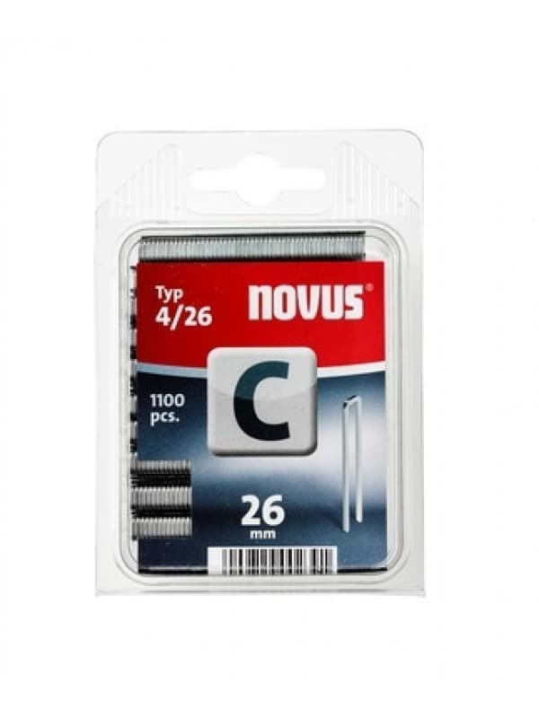 Novus Klamerice Tip C 4/26 26mm 1100kom, 0420393
