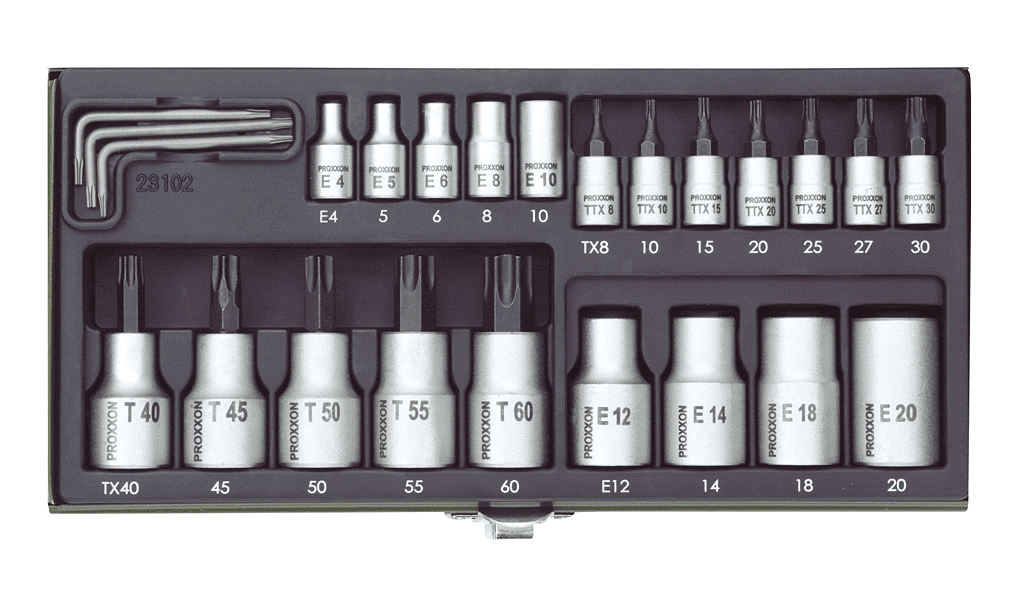 Proxxon Set TORX nasadnih ključeva, 25 delova