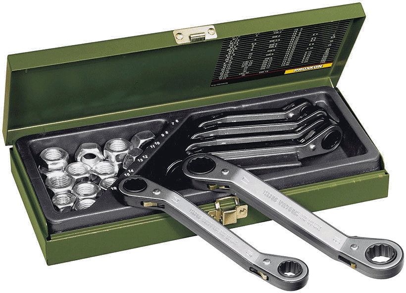 Proxxon Speeder račna set, 6×7-17x19mm (6-delni)