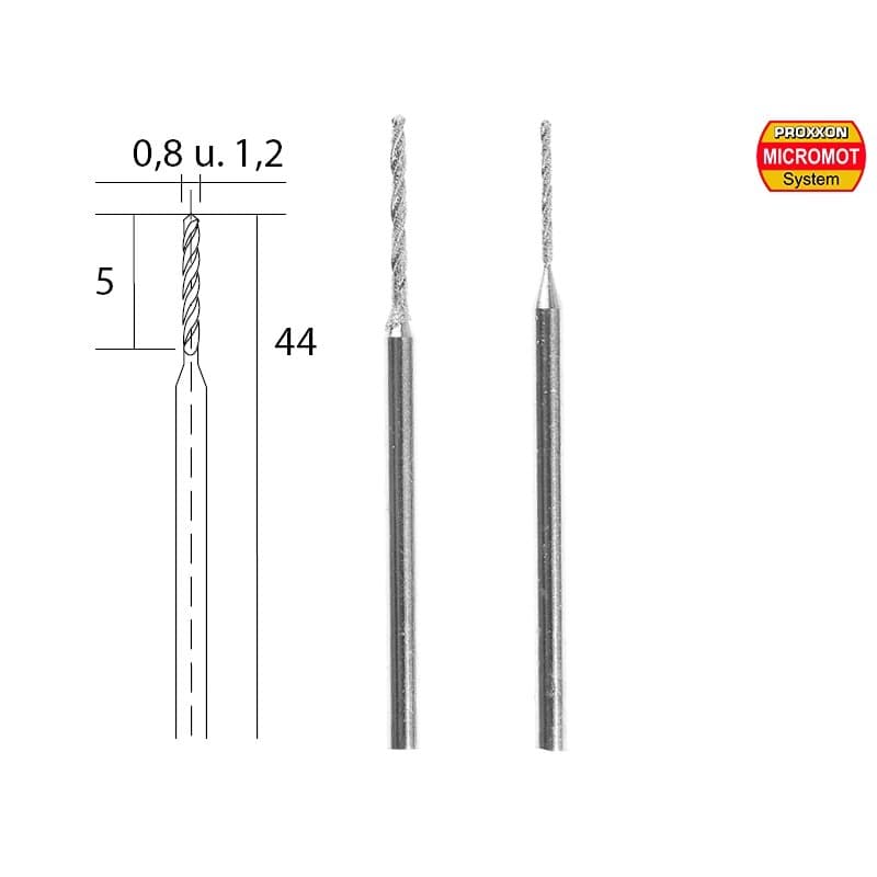 Proxxon Dijamantski burgija 0,8+1,2 mm, 28255