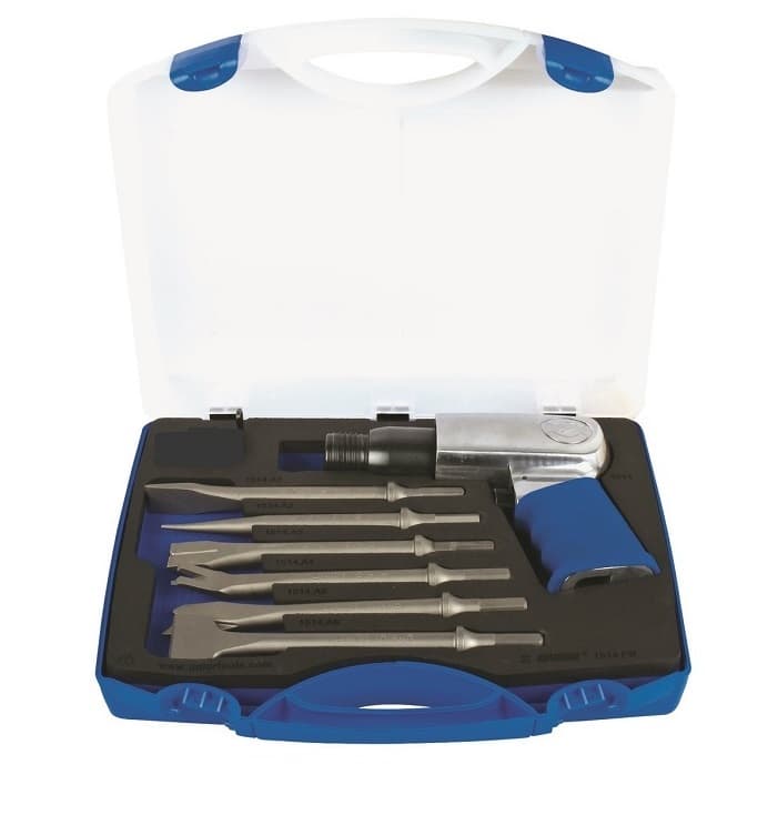 Unior 1514PB Udarni pneumatski čekić sa sekačima u plastičnoj kutiji, /7, 619964