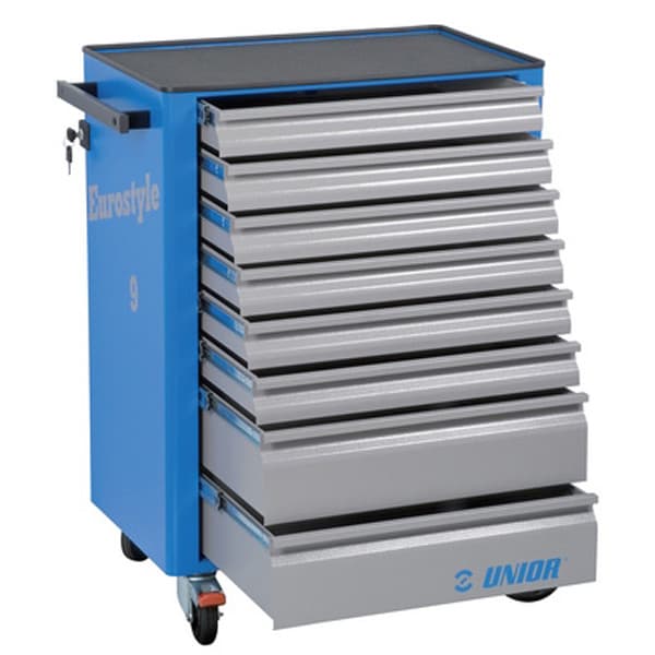Unior 940000000000 Kolica za alat "EUROSTYLE" sa 8 fioka, 760 x 500 x 975, 611757