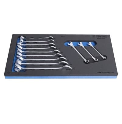 Unior 964/2FSOS Garnitura kratkih viljuškasto-okastih ključeva u SOS ulošku za alat, 0, 621908