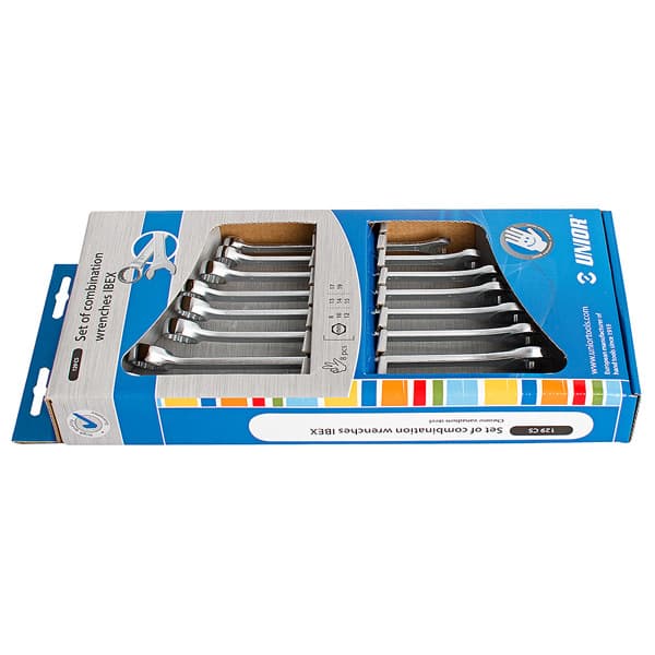 Unior 129/1CS Ključevi viljuškasto-okasti IBEX u kartonskoj kutiji, 8 - 19/8, 611775