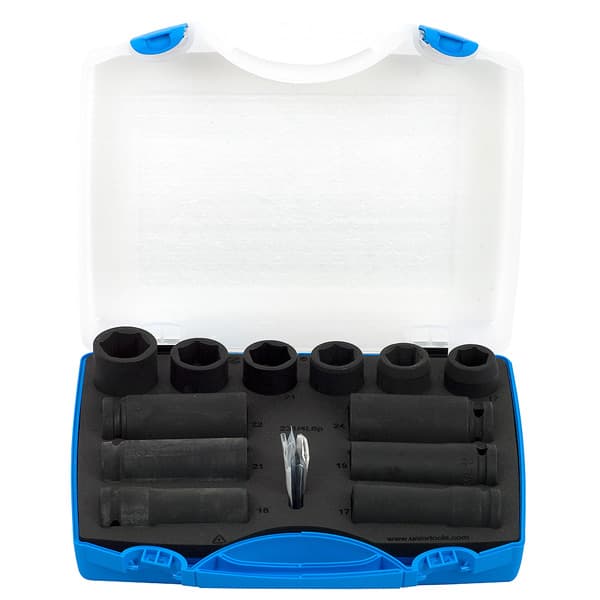 Unior 231/4PB3 Ključevi nasadni IMPACT, prihvat 1/2", u plastičnoj kutiji, 17 - 24/12, 612508