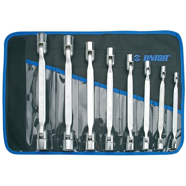 Unior 202/1CT Ključevi nasadni, dvostrani, zglobni u torbici, 8 - 22/8, 615472
