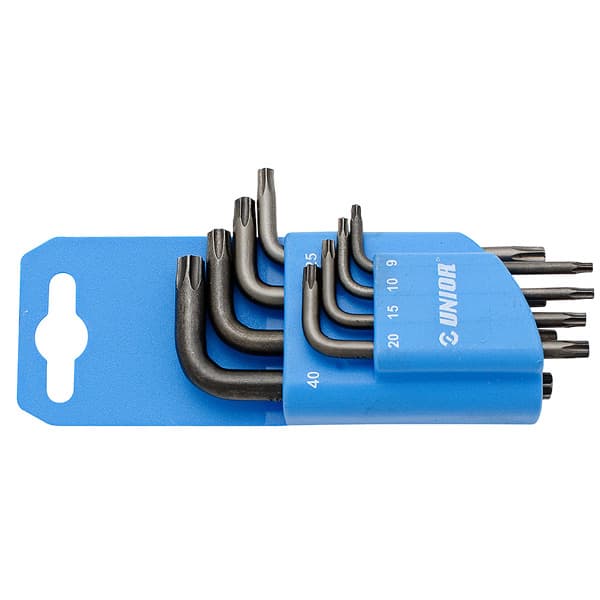 Unior 220/7TXNPH Ključevi imbus sa TX profilom na plastičnom držaču, 9 - 40/8, 617077