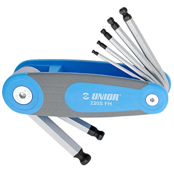 Unior 220/3SFH Ključevi imbus loptasti na plastičnom držaču, 2.5 - 10/7, 617147