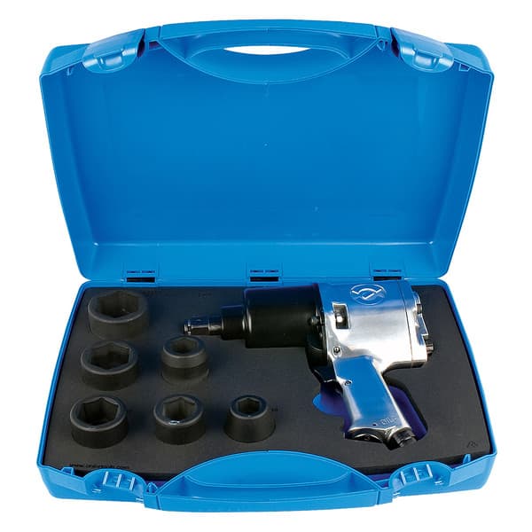 Unior 1575 Odvrtač pneumatski 3/4" sa nasadnim ključevima, u plastičnoj kutiji, /7, 617161