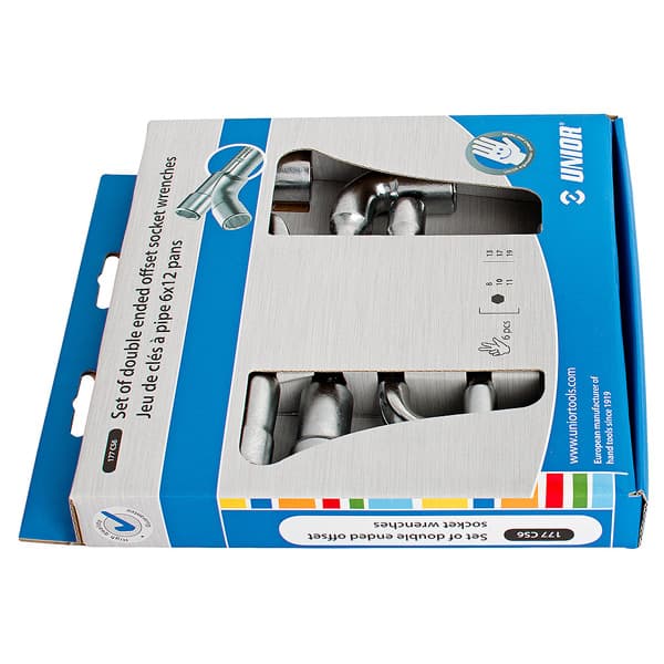Unior 177CS6 Ključevi lulasti, dvostrani, dvanaestougaoni u kartonskoj kutiji, 8 - 19/6, 620583