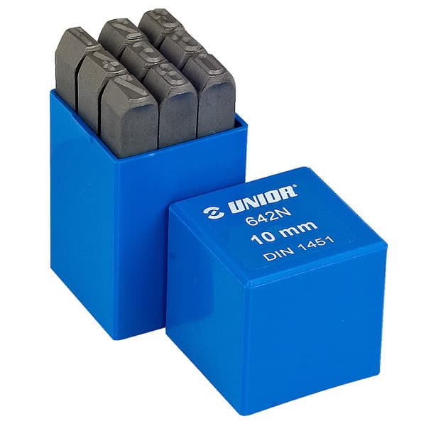 Unior 642NPB Brojevi za utiskivanje u metal, 10, 620943