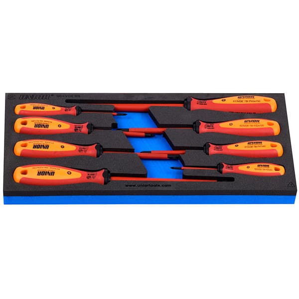 Unior 964VDE8B Odvijači VDE TBI krstasti PH i PZ u SOS ulošku, 0, 621802