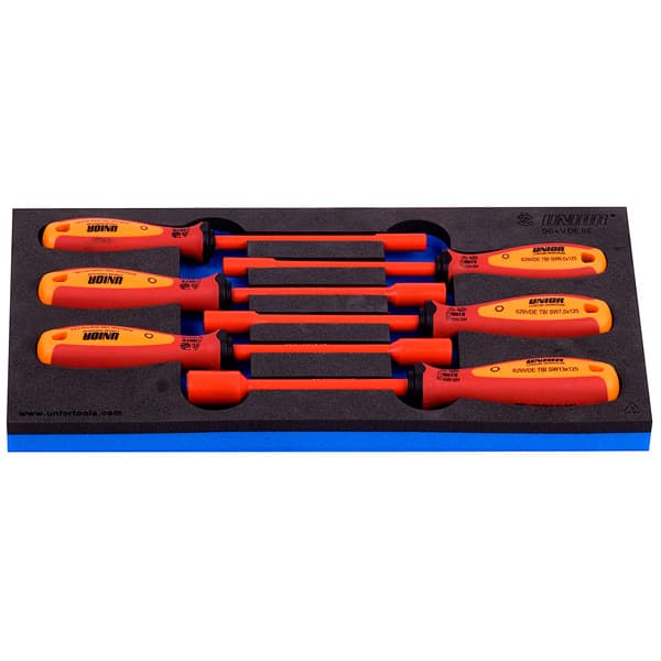 Unior 964VDE8E Ključevi nasadni sa VDE TBI ručkom u SOS ulošku, 0, 621808