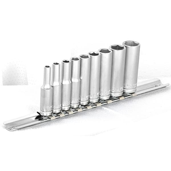 Unior 188H6LP9 Ključevi nasadni dugi, prihvat 1/4", na držaču, 4 - 13/9, 622629