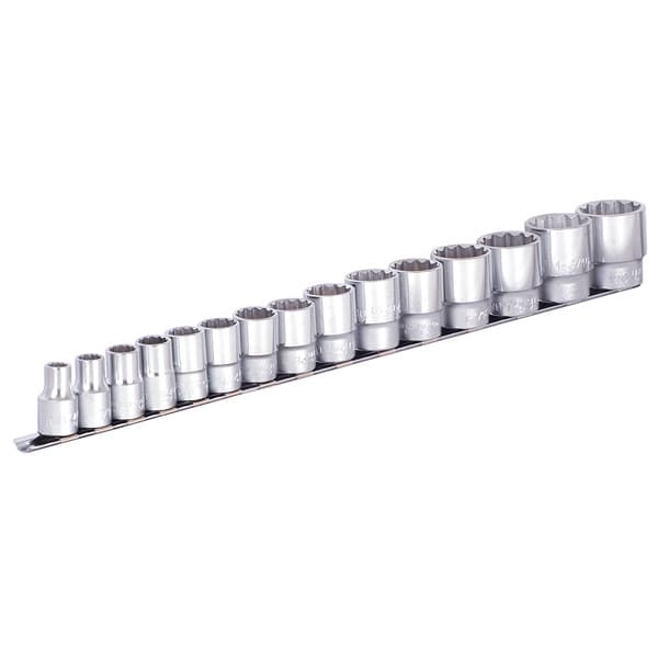 Unior 190H12P15IN Ključevi nasadni, prihvat 1/2", na držaču, 3/8"-1.1/4"/15, 622634