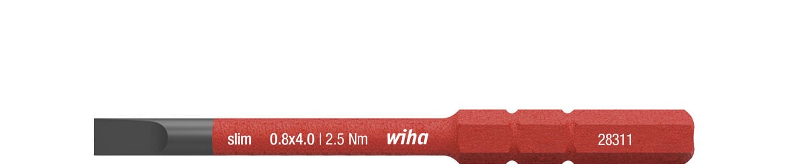 Wiha 34580 slimBit električarski bit, SL, 4mm