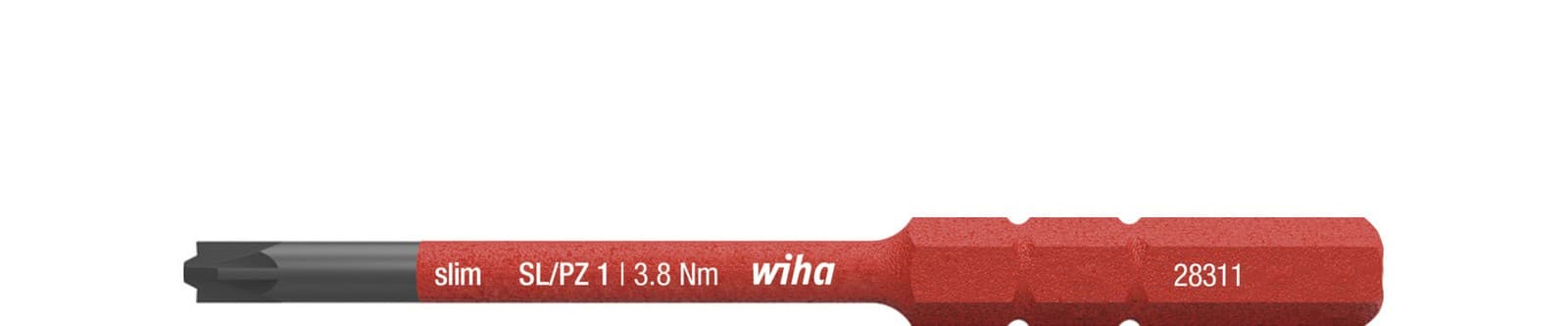 Wiha 34589 slimBit električarski bit, PlusMinus Pozidriv, SL/PZ1