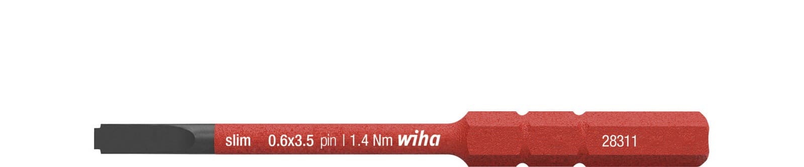 Wiha 44385 slimBit električarski bit, SL, 3.5mm