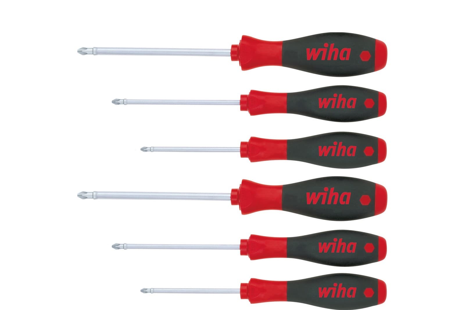 Wiha 26113 set odvijača, PH i PZ, 6 delova, SoftFinish®