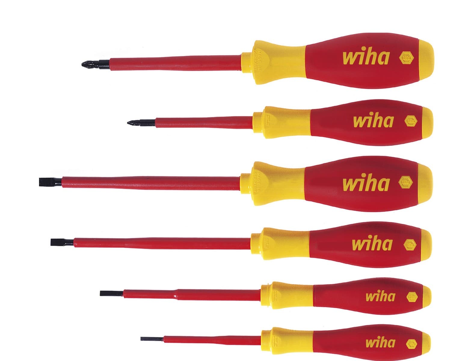Wiha 25477 set odvijača, SL i Pozidriv, 6 delova, SoftFinish®