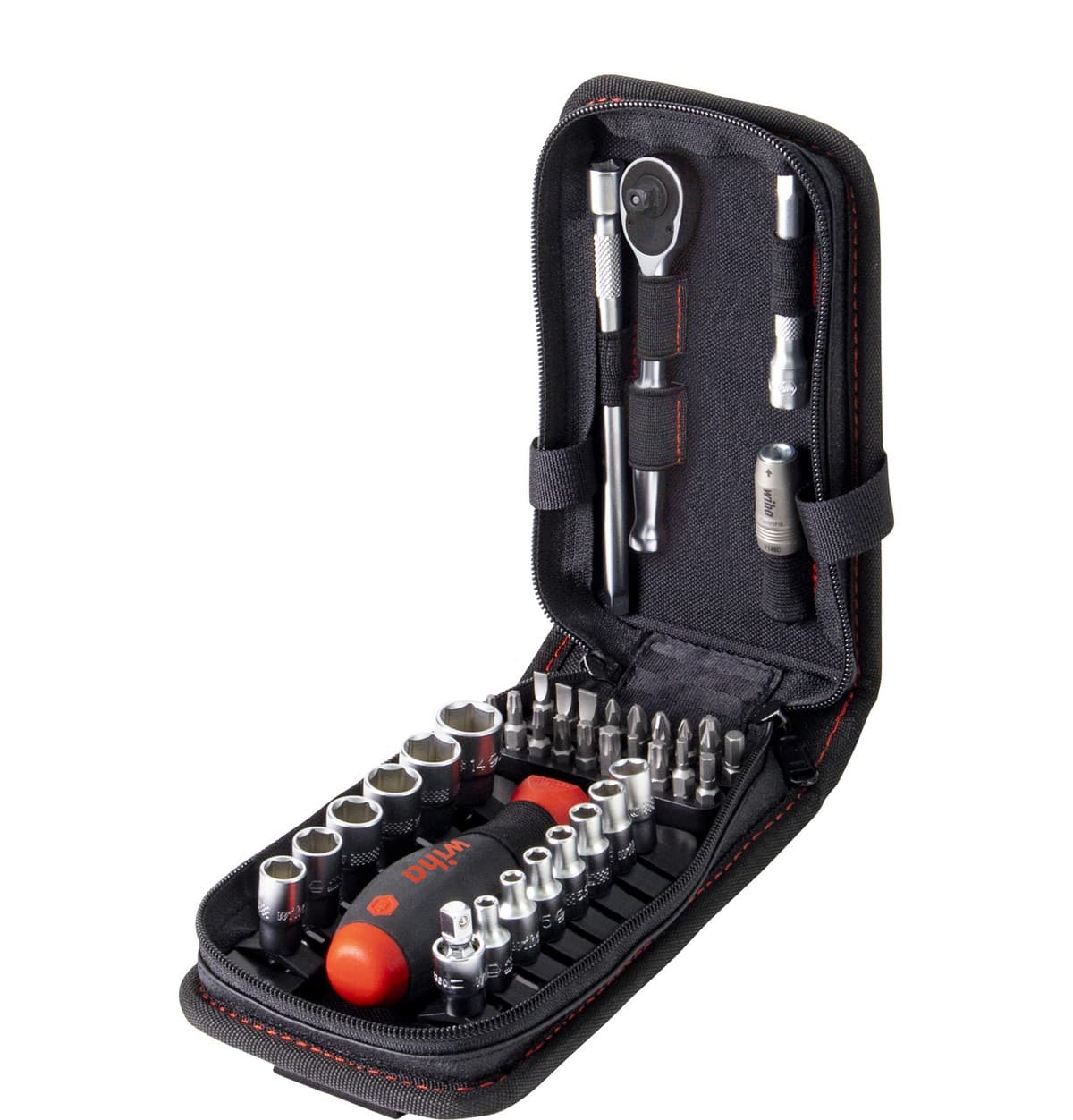 Wiha 44684 Set gedora i bitova 1/4" 40 delova, sa torbicom