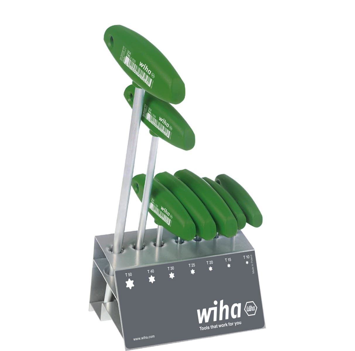 Wiha 01348 imbus sa T ručkom kratki Torx®, 8 delova, niklovani