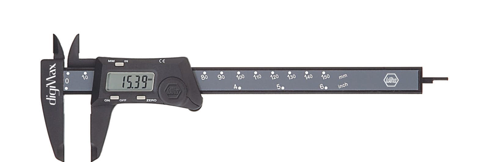 Wiha 29422 digitalno pomično merilo digiMax, čitanje 0,01mm