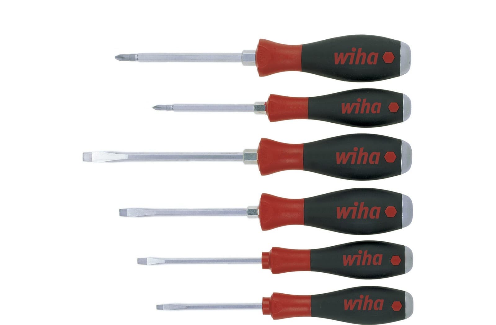 Wiha 21250 set odvijača, SL i PH, 6 delova, SoftFinish®
